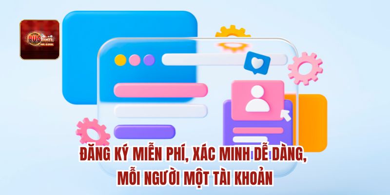 Đăng ký miễn phí, xác minh dễ dàng, mỗi người một tài khoản